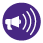 small megaphone for announcements icon
