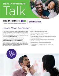 Health Partners Talk Spring Issue