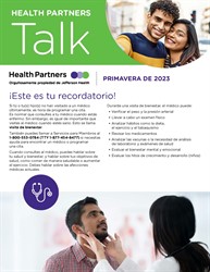 Health Partners Talk 2023 Spring