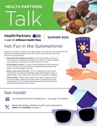 Health Partners Talk Summer Issue